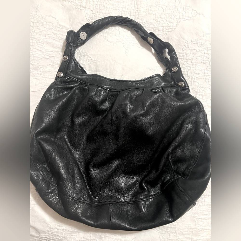 Lucky Brand Patti black leather hobo bag